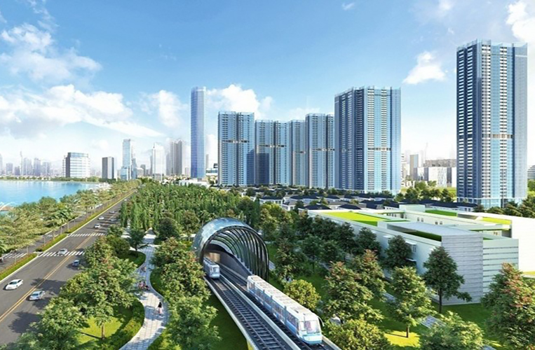 HOCHIMINH CITY URBAN RAILWAY PROJECT (METRO LINE) - BASON STATION  