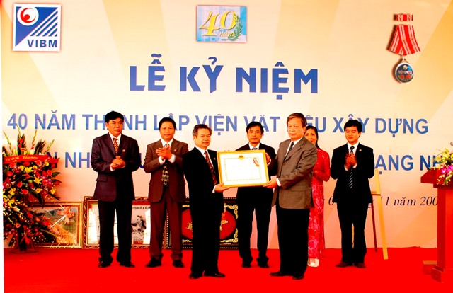 Anniversary: VietNam Institute for building materials 40 years of establishment