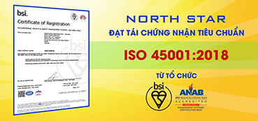 Sao Bắc tiếp tục duy trì "Tái chứng nhận" tiêu chuẩn ISO 45001:2018